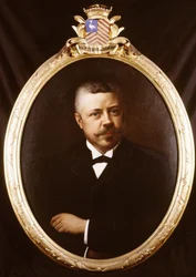 貴族のウィレムフィリップテディングファンベルハウト（1851-1905）の肖像。